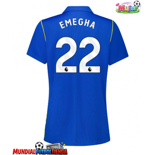 Camiseta Chelsea Emmanuel Emegha #22 Primera Equipación Replica 2026-27 para mujer mangas cortas